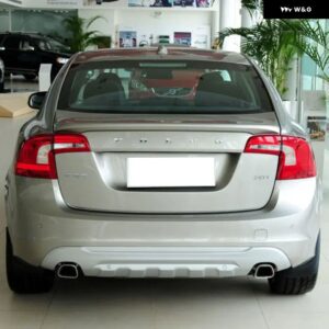ボルボ トランク スポイラー カーボン表面 ABS 素材リアダックテール スポイラー S60 T3 T4 T5 S60L 2012-2017 - Seashell　gray
