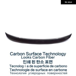 ボルボ トランク スポイラー カーボン表面 ABS 素材リアダックテール スポイラー S60 T3 T4 T5 S60L 2012-2017 - carbon　surface