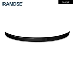ボルボ トランク スポイラー カーボン表面 ABS 素材リアダックテール スポイラー S60 T3 T4 T5 S60L 2012-2017 - Gloss　Black