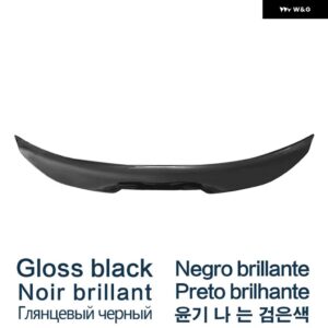 BMW ブラック スポイラー 3シリーズ E90 2005 ～ 2012 年タイプ PSM カーボン塗装 リア トランク ダックテール ウイング - Gloss Black