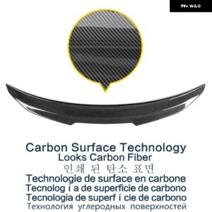 BMW ブラック スポイラー 3シリーズ E90 2005 ～ 2012 年タイプ PSM カーボン塗装 リア トランク ダックテール ウイング - Carbon Painting