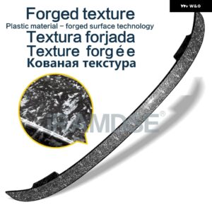 スバル トランク スポイラー 汎用 ABS 汎用 なタイプリア トランク ウイングテール スポイラー レガシィ セダン 2010-2020 - Forged texture