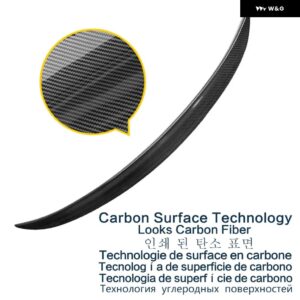 BMW スポイラー E92 3シリーズクーペ 2006-2013 年ダックテールリアブーツダックテールウイング 装飾 - Carbon Paint