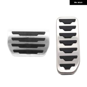 ランドローバー AT MT フットペダル レンジローバー EVOQUE L538 L551 2012 2020 オイルガス燃料アクセルブレーキノンスリップペダル カバー - 2 pcs