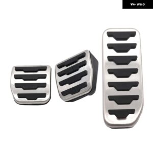 ランドローバー AT MT フットペダル レンジローバー EVOQUE L538 L551 2012 2020 オイルガス燃料アクセルブレーキノンスリップペダル カバー - 3 PCS