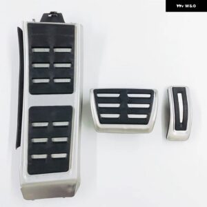 アウディ AT MT フットペダル Q5 8R 2009-17 燃料ガスブレーキレストペダル カバー - 3 pcs2