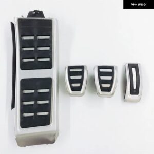 アウディ AT MT フットペダル Q5 8R 2009-17 燃料ガスブレーキレストペダル カバー - 4 PCS