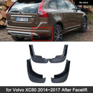 ボルボ XC60 2009-17 マッドフラップ マッドガード スプラッシュガード フェンダー フレアフロントリア - Fit　After　Facelift