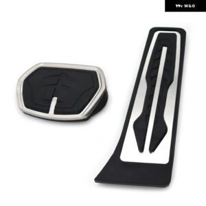BMW フットペダル X2 F39 2018-22 アクセル ブレーキ ステンレス 穴 あけ不要 滑り止め ペダル カバー パッド - 2 pcs