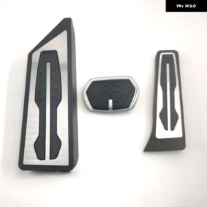 BMW フットペダル X2 F39 2018-22 アクセル ブレーキ ステンレス 穴 あけ不要 滑り止め ペダル カバー パッド - 3 pcs2