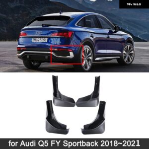 アウディ Q5 FY スポーツ 2018-21 MUDFLAPS マッドガード スプラッシュガード フェンダー フレア 自動前輪カー 80A 2 II - Q5 Sport 18-20