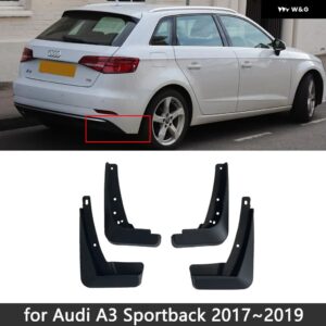 アウディ A3 8V セダン スポーツバック 2013-20 マッドフラップ マッドガード スプラッシュガード フェンダー フロント - Fit Facelift