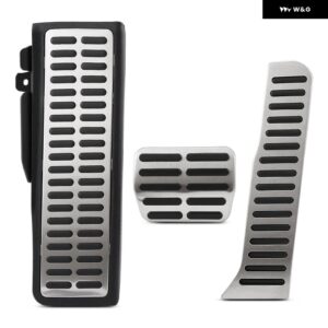 アウディ ステンレス ペダル Q3 MK1 8U 2011-18 アクセルブレーキ 滑り止め ペダル カバー パッド - 3 pcs2