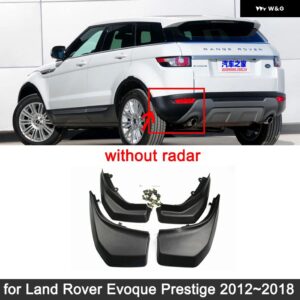 ランドローバー 4X イヴォーク プレステージ 2012-18 マッドフラップ マッドガード アンチスプラッシュ フェンダー リア - without radar