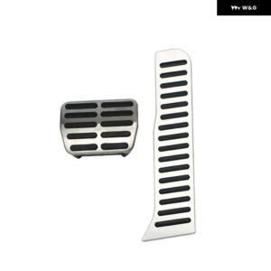 アウディ Q3 RS MK1 8U 2012-18 ステンレス ペダル アクセルブレーキ 滑り止め ペダル カバー パッド - 2 pcs