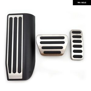 ランドローバー フットペダル レンジローバー L405 2012 2021 オイルガス燃料アクセルブレーキ穴あけ不要レストフットペダル カバー パッド - 3 PCS