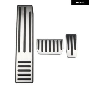 テスラ フットペダル モデル XS 2015-22 ステンレス アクセルブレーキなし穴あけペダル - 3 PCS