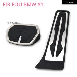 BMW X1 IX1 U11 2021-23 フットペダル アクセル ブレーキ ステンレス 穴 あけ不要 滑り止め ペダル カバー パッド AT MT - 2 pcs