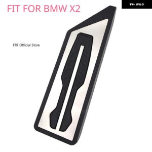 BMW X1 IX1 U11 2021-23 フットペダル アクセル ブレーキ ステンレス 穴 あけ不要 滑り止め ペダル カバー パッド AT MT - 3 PCS