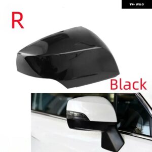 スバル 社外バックミラー カバー ウィンカーライト 付き アウトバック 2015-2018 XV 2013-2016 ラゲシー フォレスター イ - Black R cap