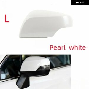 スバル 社外バックミラー カバー ウィンカーライト 付き アウトバック 2015-2018 XV 2013-2016 ラゲシー フォレスター イ - Pearl White L cap