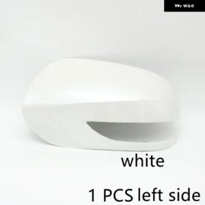 スバル フォレスター SH 2010 2011 2012 ウイングドアサイドミラー アンダーキャップ蓋外側バックミラー カバー ウィンカーライト - 1 PCS Left cap white