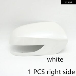 スバル フォレスター SH 2010 2011 2012 ウイングドアサイドミラー アンダーキャップ蓋外側バックミラー カバー ウィンカーライト - 1 PC Right cap white