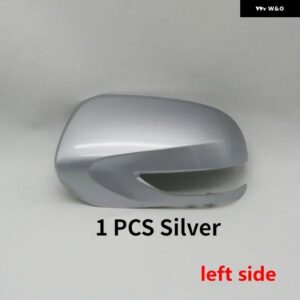 スバル フォレスター SH 2010 2011 2012 ウイングドアサイドミラー アンダーキャップ蓋外側バックミラー カバー ウィンカーライト - 1 PC Left cap silver