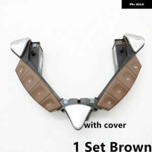ポルシェ 85%-90% ステアリングホイール スイッチ プッシュボタン トリム カイエン 2002-2010 - 1 Set Brown