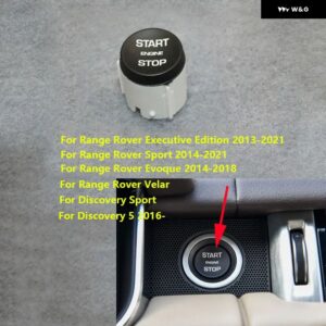 ランドローバー レンジローバー スポーツイヴォークヴェラールディスカバリー 4 5 点火 エンジン スタートストップ スイッチ ボタン カバー - b