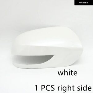 スバル カーウイングドアサイド外側バックミラー カバー キャップ蓋信号灯 フォレスター SH 2010 2011 2012 - white right side
