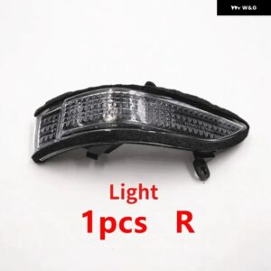 スバル カーウイングドアサイド外側バックミラー カバー キャップ蓋信号灯 フォレスター SH 2010 2011 2012 - 1pcs Light R