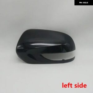 スバル カーウイングドアサイド外側バックミラー カバー キャップ蓋信号灯 フォレスター SH 2010 2011 2012 - black left side