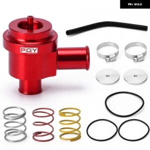 アウディ アルミ再循環ダイバーターバルブ ターボ BOV ブースト フォルクスワーゲン ゴルフ ジェッタ 2000-2005 1.8T 2.7T 1998-2006 JR-BOV04 - Red