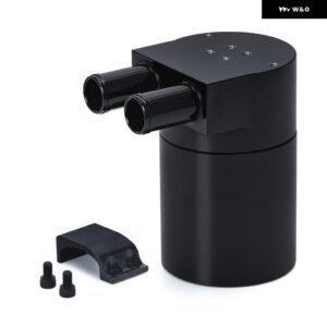 BMW 汎用 合金リザーバーオイルキャッチ缶タンク N54 335 ブラックブルーレッド JR-TK60 - black