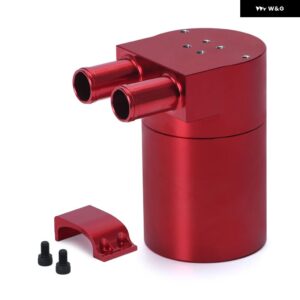 BMW 汎用 合金リザーバーオイルキャッチ缶タンク N54 335 ブラックブルーレッド JR-TK60 - Red