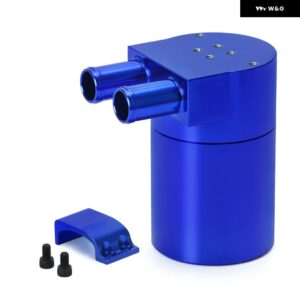 BMW 汎用 合金リザーバーオイルキャッチ缶タンク N54 335 ブラックブルーレッド JR-TK60 - Blue