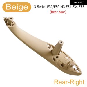 BMW ブラッククリームフロントリア左/右車内 インナードア プルハンドルカバー F30 F80 F31 F32 F33 F35 2013-2018 - Rear Right Beige