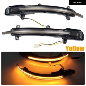 アウディ Q5 SQ5 8R Q7 4L ダイナミック ウインカー LED ウィンカーサイドミラー ライト インジケータ ー 2010-13 2016 2017 - Yellow