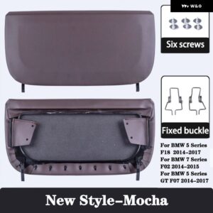BMW ABS キャップ収納ポケット交換 5シリーズ F10 GT 7シリーズ F01 F02 カーシート バックパネル カバー - New Style-Mocha
