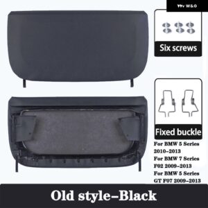 BMW ABS キャップ収納ポケット交換 5シリーズ F10 GT 7シリーズ F01 F02 カーシート バックパネル カバー - Old Style-Black