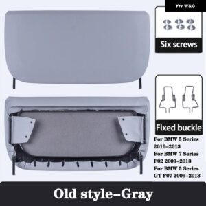 BMW ABS キャップ収納ポケット交換 5シリーズ F10 GT 7シリーズ F01 F02 カーシート バックパネル カバー - Old Style-Gray