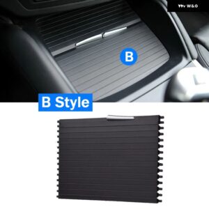 BMW インテリア ウォーターカップラックカーセンターコンソール カバー スライドローラー ブラインドカーマウントドリンクホルダー X5 E70 X6 E71 - Front B