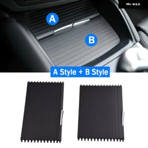 BMW インテリア ウォーターカップラックカーセンターコンソール カバー スライドローラー ブラインドカーマウントドリンクホルダー X5 E70 X6 E71 - Front-AB