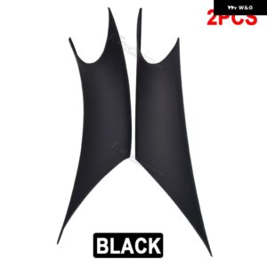 BMW 2個 ABS インテリア ドアハンドルプルカバー 3 4シリーズ F30 F35 2012-18 - Black 2pcs