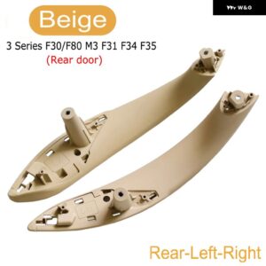 BMW 自動 インナードア ハンドルプルトリム カバー 3シリーズ F30 316D 318D 320D F31 320I 325D 2011-2015 51417279312 - Beige-2PCS-Rear