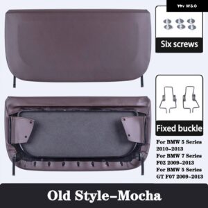BMW 収納ポケット交換 カーシート バックパネル カバー 収納 5/7シリーズ F10 F11 F18 F07 F01 - Old Style-Mocha