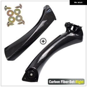 BMW ABS 右ライトサイドインナーアウタードアパネル プルハンドルトリム E90 316I 318D 318I 320D 320I 323I 325I 328I 330I LHD - Carbon-Set-Right