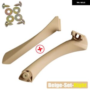 BMW ABS 右ライトサイドインナーアウタードアパネル プルハンドルトリム E90 316I 318D 318I 320D 320I 323I 325I 328I 330I LHD - Beige-Set-Right