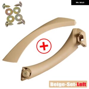 BMW ABS 右ライトサイドインナーアウタードアパネル プルハンドルトリム E90 316I 318D 318I 320D 320I 323I 325I 328I 330I LHD - Beige-Set-Left